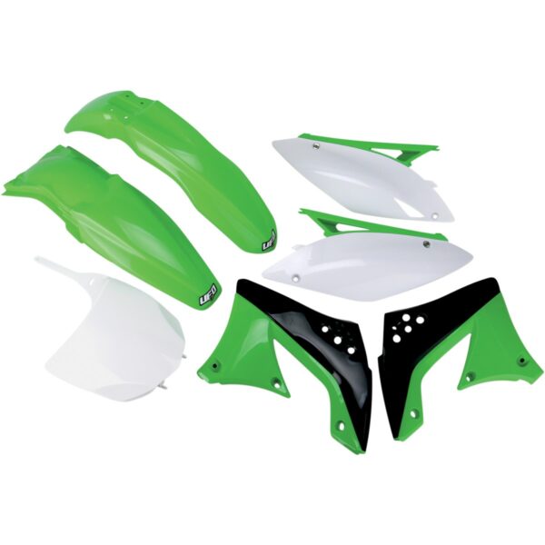 Komplet Plastików Kawasaki KXF 450 ’09-’11 Kolor OEM ’10-’11 (Zielony/Biały/Czarny) (KA216E999) | UFO