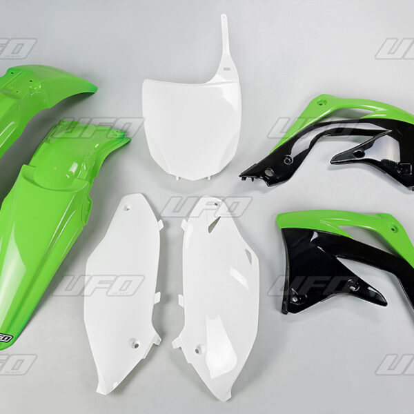 Komplet Plastików Kawasaki KXF 450 ’12 Kolor OEM (Zielony/Biały/Czarny) (KA217E999) | UFO