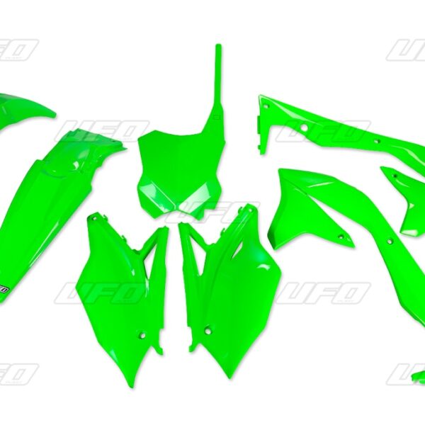 Komplet Plastików Kawasaki KXF 450 ’16-’17 Kolor Zielony FLUO (KA223AFLU) | UFO
