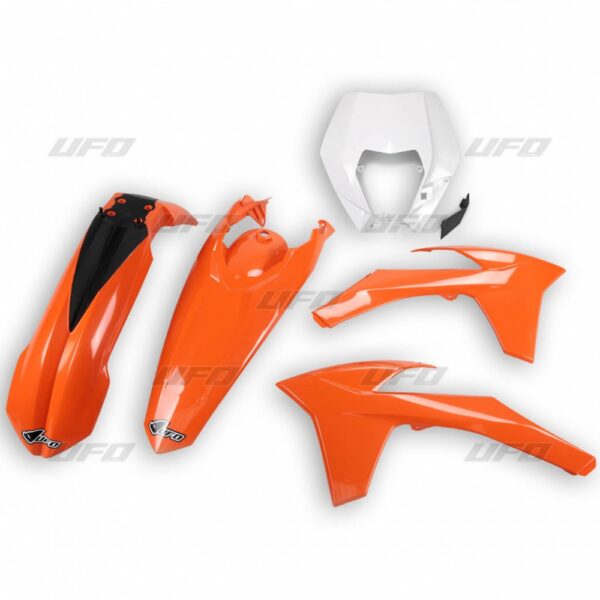 Komplet Plastików KTM EXC/EXCF ’12-’13 Kolor OEM (Pomarańczowy/Biały) (KT521E999) | UFO