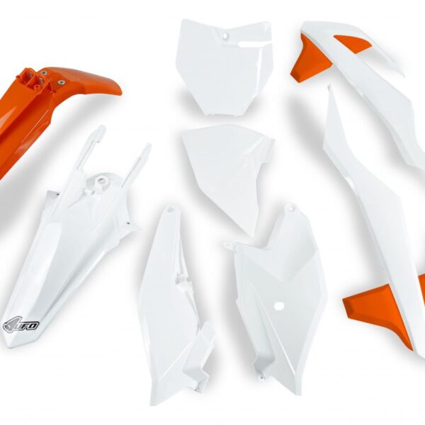 Komplet Plastików KTM SX 85 ’18-’24 Kolor OEM ’20 (Pomrańczowy/Biały) (KT519E999X) | UFO
