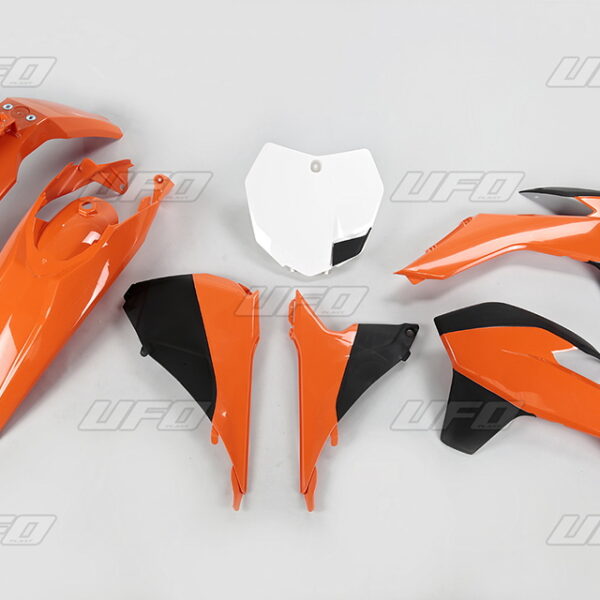 Komplet Plastików KTM SX/SX-F ’13-’15, SX 250 ’16, Kolor OEM ’15 (Pomarańczowy/Biały) (KT515E999W) | UFO