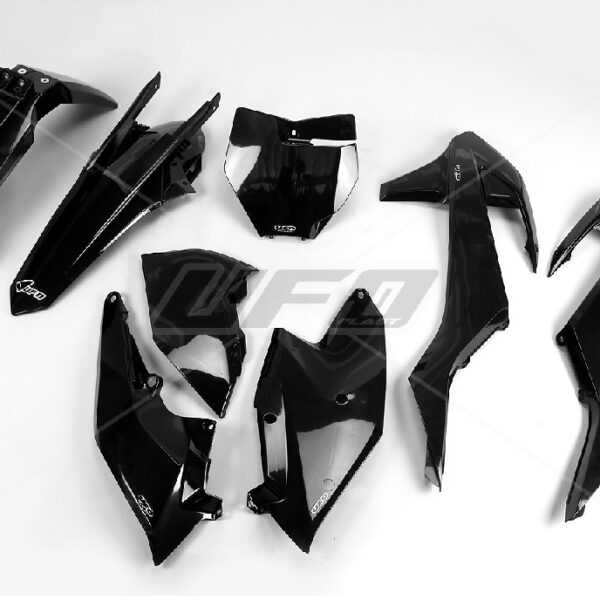 Komplet Plastików KTM SX/SX-F ’16-’18 ( z Wyjątkiem SX 250 ’16) Kolor CZARNY (KT517E001) | UFO
