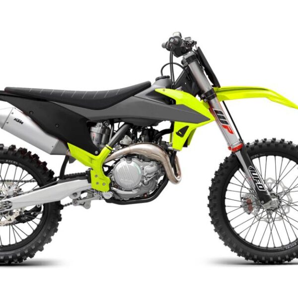 Komplet Plastików KTM SX/SX-F ’19-’22 Kolor SZARY / CZARNY / Żółty FLUO ( w Zestawie Osłony Teleskopów, Osłony RAMY ORAZ Naklejki ) | UFO