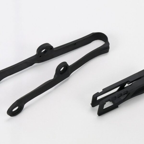 Komplet Ślizg + Prowadnica Łańcucha Kawasaki KXF 250 ’09-16, KXF 450 ’09-15, Kolor CZARNY | UFO