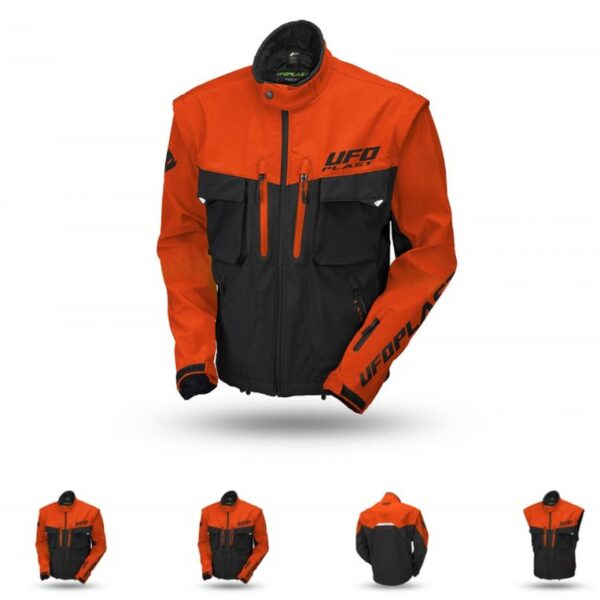 Kurtka Taiga Enduro (Odpinane Rękawy) Kolor Pomarańczowy/Czarny Rozmiar XXL – Kolekcja 2025/2026 | UFO
