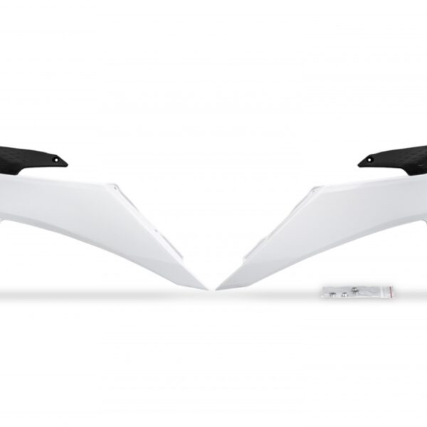 Osłony Chłodnicy KTM SX/SX-F(SX-F) 125/250/300/350/450F ’23-24, EXC/EXCF(EXC-F) 150/250/300/350/450/500 TBI ’24-26 Kolor Biały | UFO