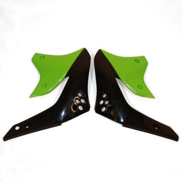 Osłony Chłodnicy Kawasaki KXF 450 ’06-’08, Kolor Czarny/Zielony | UFO