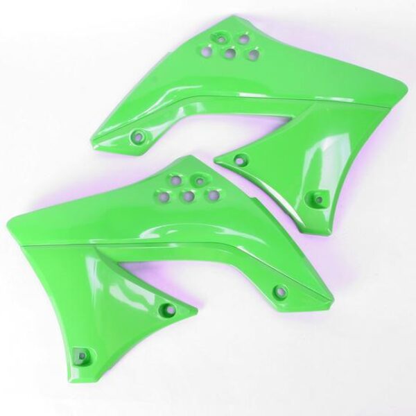 Osłony Chłodnicy Kawasaki KXF 450 ’09-’11 Kolor OEM (Czarny/Zielony) | UFO