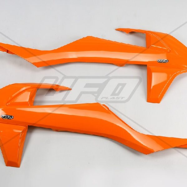 Osłony Chłodnicy KTM SX/SX-F ’16-’18 (Z Wyjątkiem SX 250 ’16), EXC/EXCF TPI ’17-’19, Kolor Pomarańczowy | UFO