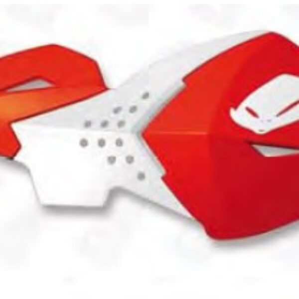 Osłony RĄK (HANDBARY) Escalade Kolor Biało/Czerwony (Z Mocowaniami 22MM) | UFO