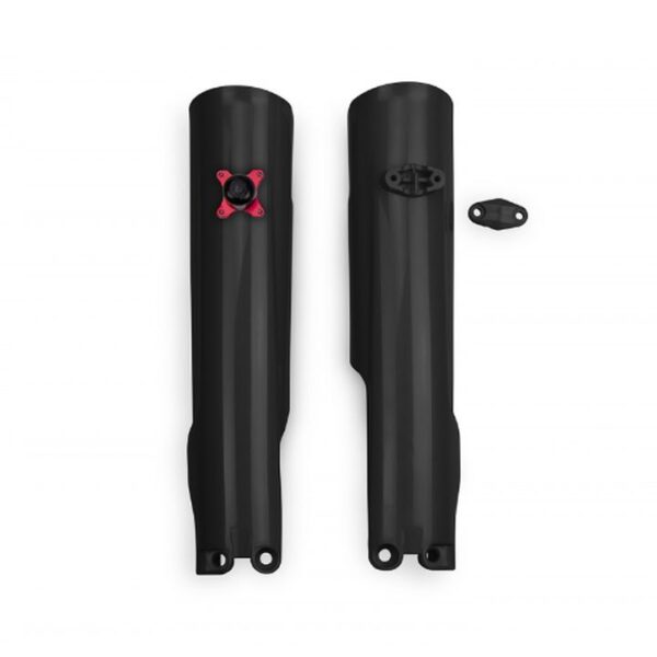 Osłony Teleskopów ( Amortyzatorów ) Przednich z Blokadą KTM SX 125 / 250 / 300 ’23-’25, SXF (SX-F) 250 / 350 / 450 ’23-’25 Kolor CZARNY – Zastępuje GG07150001 | UFO