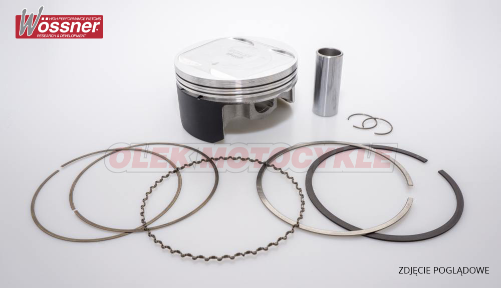 Tłok Suzuki (4T) RMZ 450 (RMZ450) '08-'12, RMX 450Z 10-18 (13, 5:1=+1, 3) (95,97MM) PRO HC (2 Pierścienie) OFERTA Specjalna | Wossner | emotoshop24