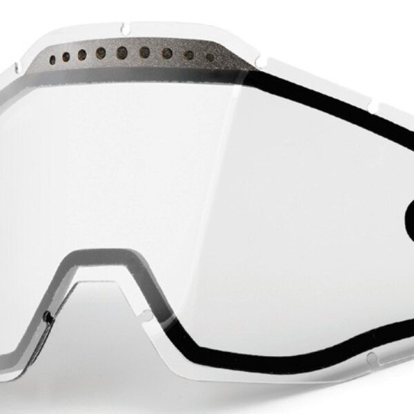 Szyba/Szybka Enduro Podwójna Wentylowana DO Gogli Racecraft 1 / Accuri 1 / Strata 1 Clear Kolor Przeźroczysty z Anti FOG | 100 Procent