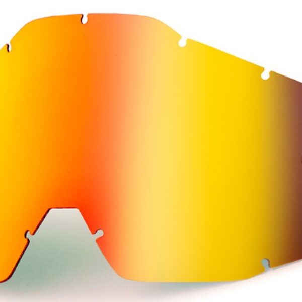 Szyba/Szybka Pojedyncza DO Gogli Racecraft 1 / Accuri 1 / Strata 1 RED Mirror Kolor Czerwone Lustro z Anti FOG | 100 Procent