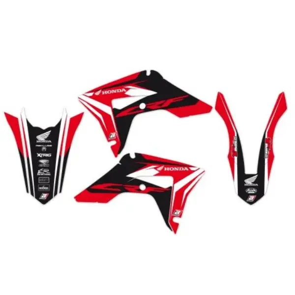 BLACKBIRD PROMOCJA KOMPLET NAKLEJEK (OKLEIN) HONDA CRF 250R ’22-’24, CRF 450R ’21-’24 DREAM 4 KOLOR CZERWONY CZARNY BIAŁY | emotoshop24