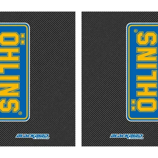 BLACKBIRD KOMPLET NAKLEJEK (OKLEIN) NA TELESKOPY OHLINS-CARBON 2 SZT. | emotoshop24