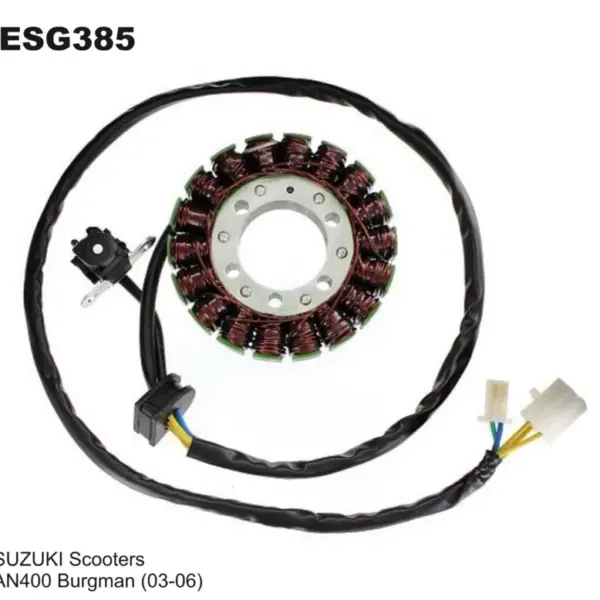 ELECTROSPORT UZWOJENIE ALTERNATORA (STATOR) SUZUKI AN 400 Burgman (03-06) ( Z IMPULSATOREM) | emotoshop24