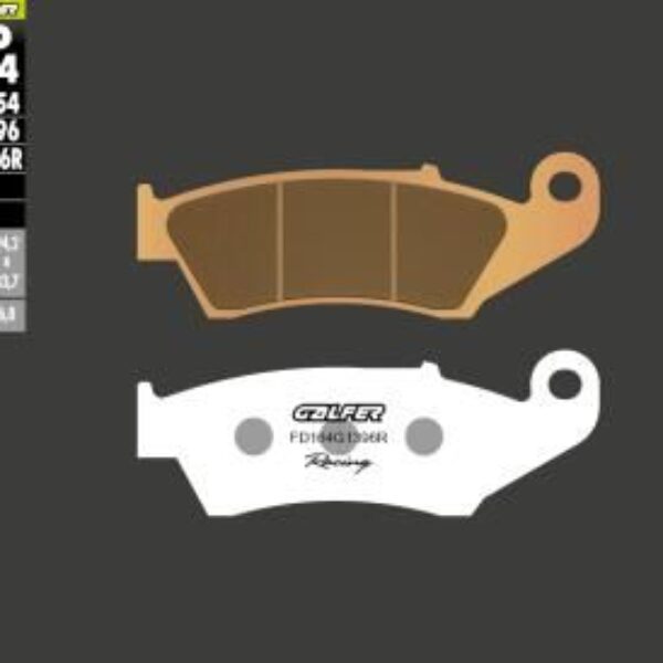 GALFER KLOCKI HAMULCOWE KH185 SPIEK METALICZNY (ZŁOTE) OFF ROAD RACING