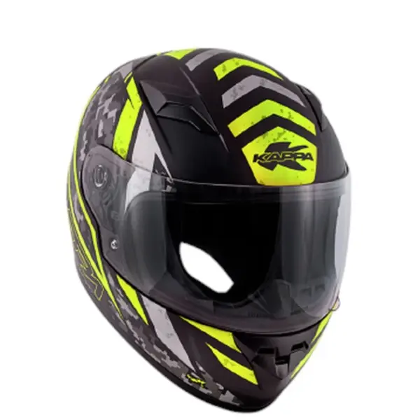 KAPPA KASK KJ04 EVO PROX JUNIOR INTEGRALNY FULLFACE KOLOR / CZARNY / ŻÓŁTY FLUO MATT ROZMIAR 54 / XL (HOMOLOGACJA ECE 22R06) | emotoshop24
