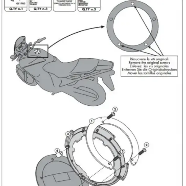 KAPPA MOCOWANIE TANKLOCK KAWASAKI ER-6N,ER-6F,VERSYS 1000 | emotoshop24