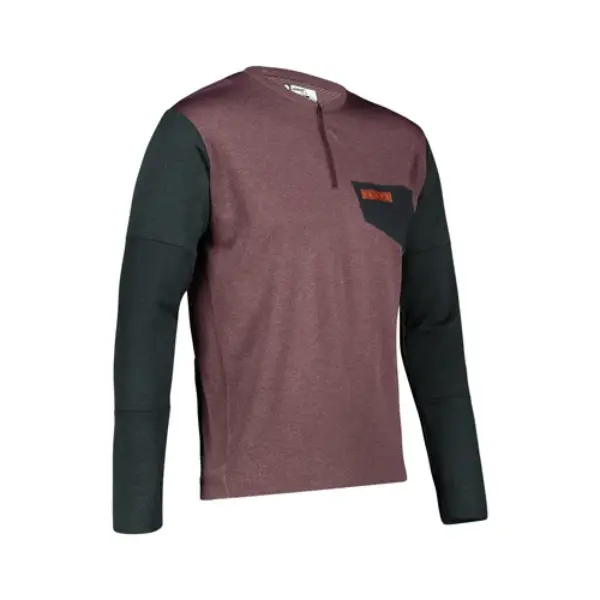 LEATT KOSZULKA ROWEROWA MTB TRAIL 4.0 JERSEY MALBEC KOLOR FIOLETOWY/CZARNY ROZMIAR L | emotoshop24