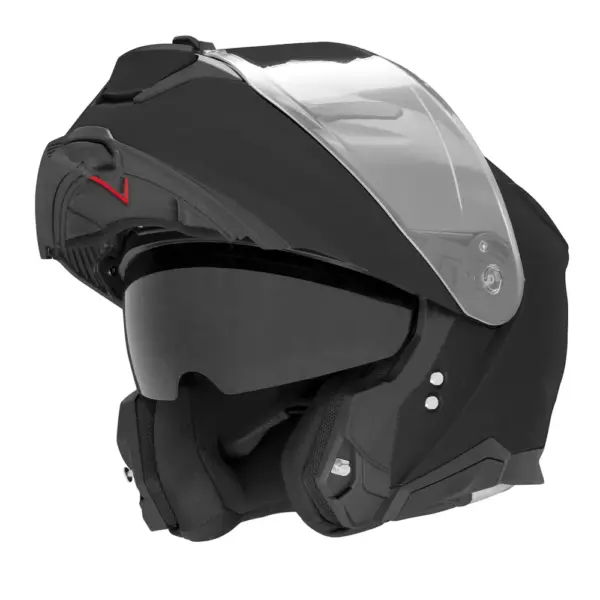 NOX KASK SZCZĘKOWY (FLIP-UP) Z BLENDĄ N967 SOLID KOLOR CZARNY MAT ROZMIAR S (PINLOCK DO TEGO MODELU – FILMPINLOCK30DKS166) | emotoshop24