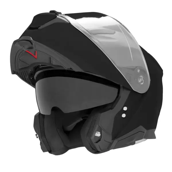 NOX KASK SZCZĘKOWY (FLIP-UP) Z BLENDĄ N967 SOLID KOLOR CZARNY POŁYSK ROZMIAR L (PINLOCK DO TEGO MODELU – FILMPINLOCK30DKS166) | emotoshop24