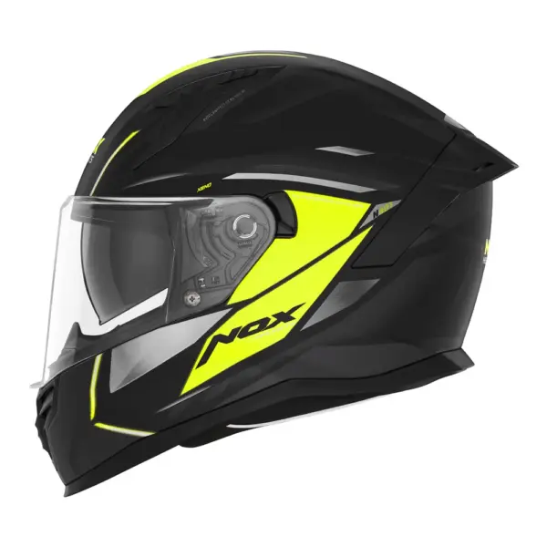 NOX WYPRZEDAZ KASK INTEGRALNY (FULL FACE) Z BLENDĄ N401 XENO KOLOR CZARNY/ŻÓŁTY FLUO MAT ROZMIAR XL | emotoshop24