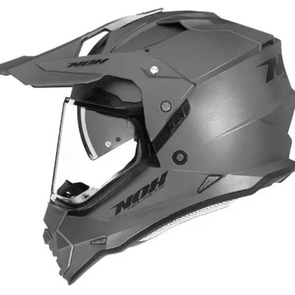 NOX KASK OFFROAD / TRAIL DUOSPORT (DUAL) N312 SOLID Z SZYBKĄ I BLENDĄ KOLOR TYTANOWT MAT ROZMIAR M | emotoshop24