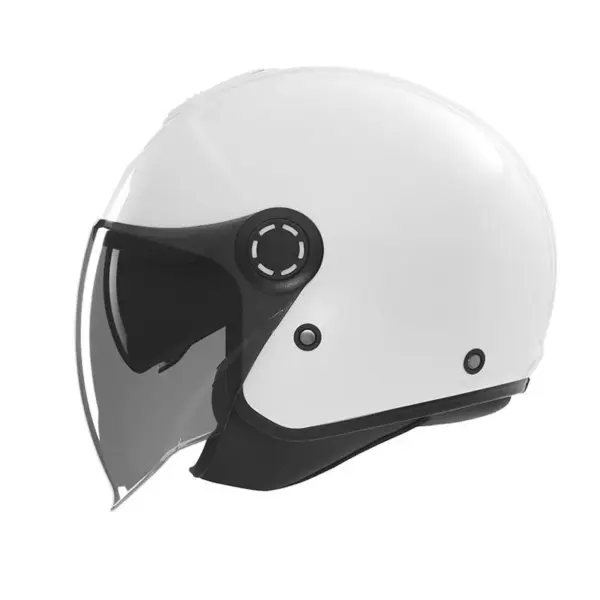 NOX KASK OTWARTY JET Z BLENDĄ N182 SOLID KOLOR BIAŁY POŁYSK ROZMIAR M | emotoshop24
