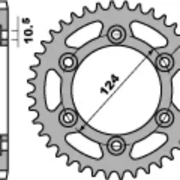 PBR ZĘBATKA TYLNA 1027 36 C45 DUCATI 851/888 SPORT 91-95 (JTR735.36) (ŁAŃC. 520) (MADE IN ITALY) | emotoshop24