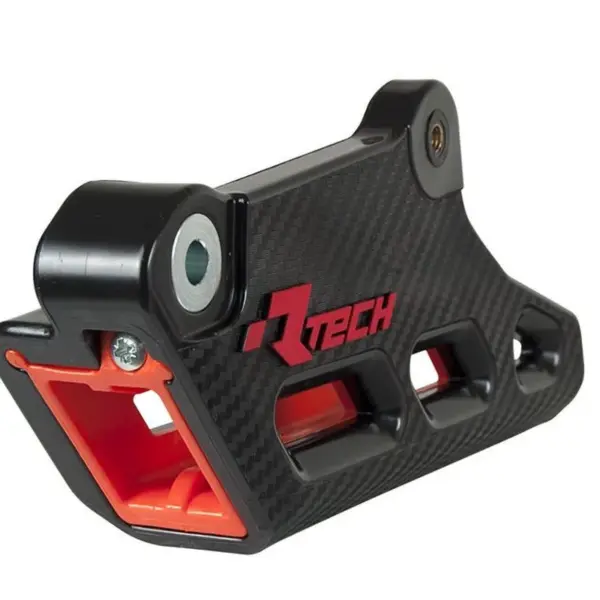 RACETECH (RTECH) PROWADNICA ŁAŃCUCHA KTM SX/SXF/XC-F 125/250/350/450 ’07-’23, EXC/EXC-F/XC-W 125/250/300/350/450/500 ’08-’23 MONOBLOCK R2.0 WORX Z WYMIENNYM WKŁADEM KOLOR CZARNO POMARAŃCZOWY | emotoshop24