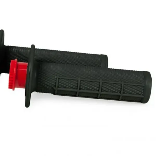 RACETECH (RTECH) MANETKI R20 LOCK-ON (22+25MM) KOLOR CZARNY (HALF WAFFLE) + 8 ADAPTERÓW ROLGAZU | emotoshop24