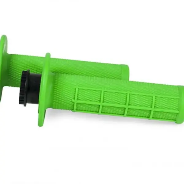 RACETECH (RTECH) MANETKI R20 LOCK-ON (22+25MM) KOLOR ZIELONY NEON (HALF WAFFLE) + 8 ADAPTERÓW ROLGAZU | emotoshop24