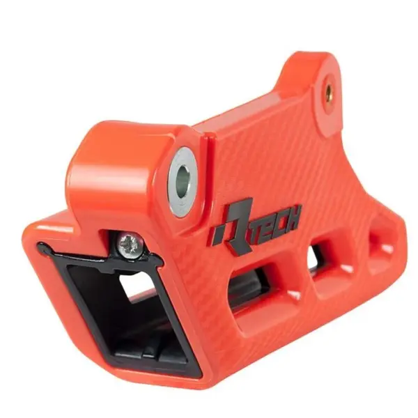 RACETECH (RTECH) PROWADNICA ŁAŃCUCHA KTM SX/SXF/XC-F 125/250/350/450 ’07-’23, EXC/EXC-F/XC-W 125/250/300/350/450/500 ’08-’23 MONOBLOCK R2.0 WORX Z WYMIENNYM WKŁADEM KOLOR POMARAŃCZOWY | emotoshop24