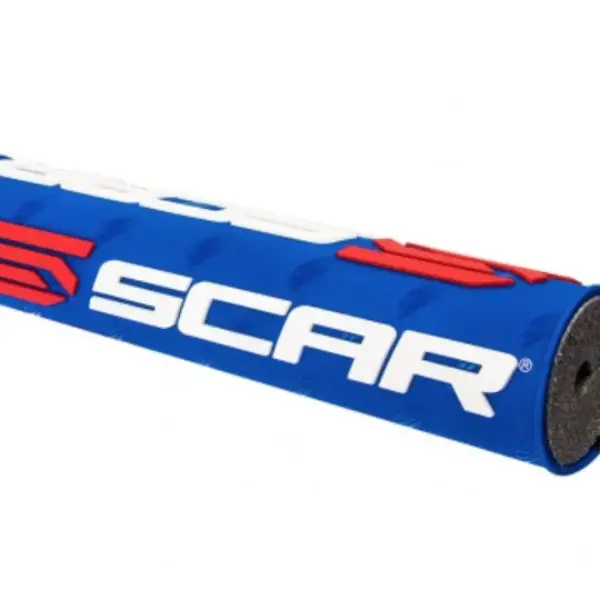 SCAR RACING GĄBKA NA KIEROWNICĘ (POPRZECZKĘ) (250MM) KOLOR NIEBIESKI Z LOGO SCAR | emotoshop24