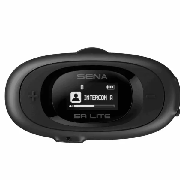 SENA INTERKOM MOTOCYKLOWY 5R LITE BLUETOOTH 5.1 DO 700M Z WYŚWIETLACZEM LCD I MIKROFONEM NA PAŁĄKU ( 1 ZESTAW ) (EL) | emotoshop24