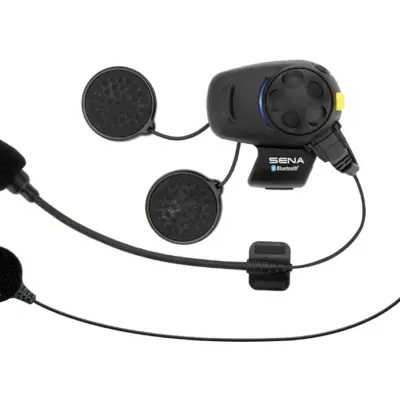 SENA INTERKOM MOTOCYKLOWY SMH5FM BLUETOOTH 3.0 DO 700M Z RADIEM FM ORAZ UNIWERSALNYM ZESTAWEM MIKROFONÓW (1 ZESTAW) (EL) - ZASTĘPUJE SMH5-FM-UNIV