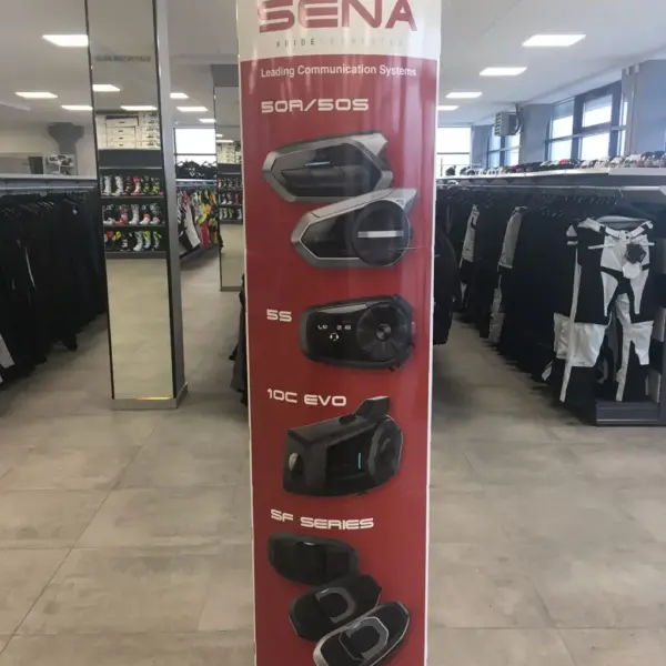 SENA STOJAK ( STAND ) REKLAMOWY 50R/S, 5S, 10C EVO, SF ( WYSOKOŚĆ 200 CM ) – WYCOFANY Z OFERTY – WYPRZEDAŻ | emotoshop24