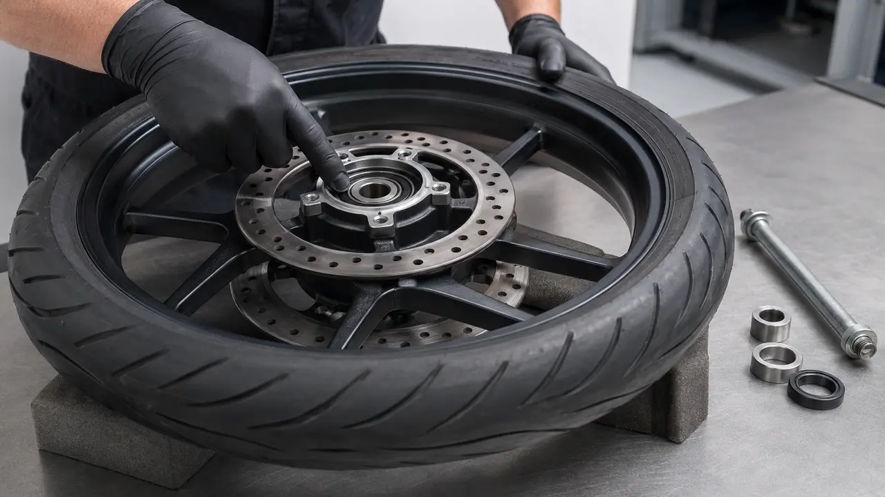 Łożyska koła w motocyklu – objawy, kontrola i wymiana