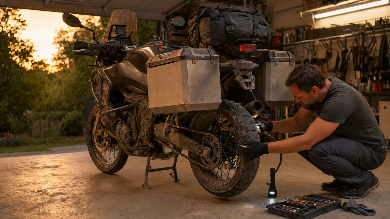 Przegląd motocykla po wakacyjnej trasie – lista kontrolna